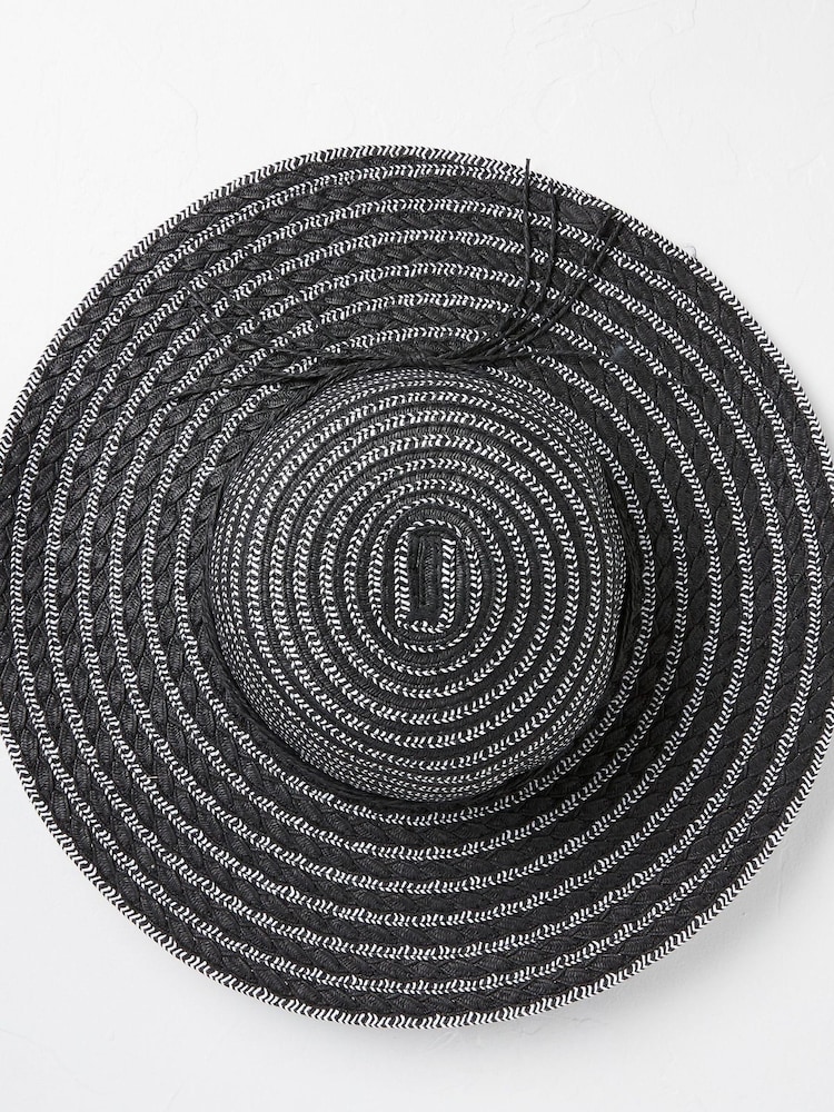 FatFace Black Straw Hat - Image 2 of 4