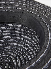 FatFace Black Straw Hat - Image 4 of 4