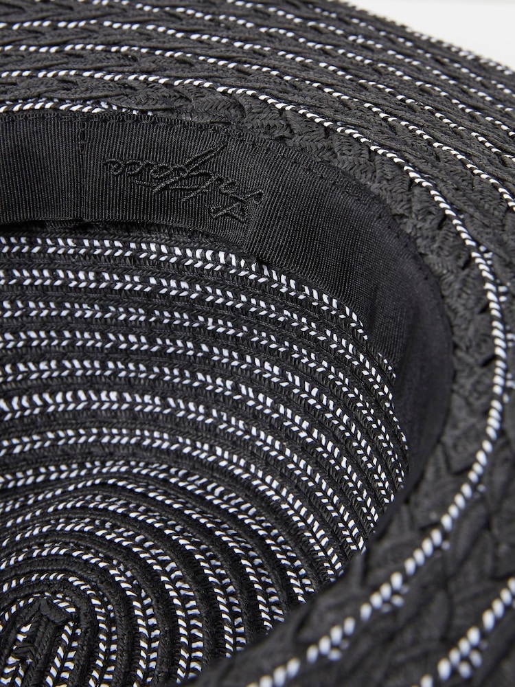 FatFace Black Straw Hat - Image 4 of 4