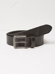 FatFace Black Italian Leather Belt - Image 1 of 2