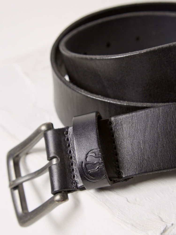 FatFace Black Italian Leather Belt - Image 2 of 2