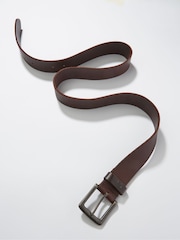 FatFace Brown Italian Leather Belt - Image 2 of 2