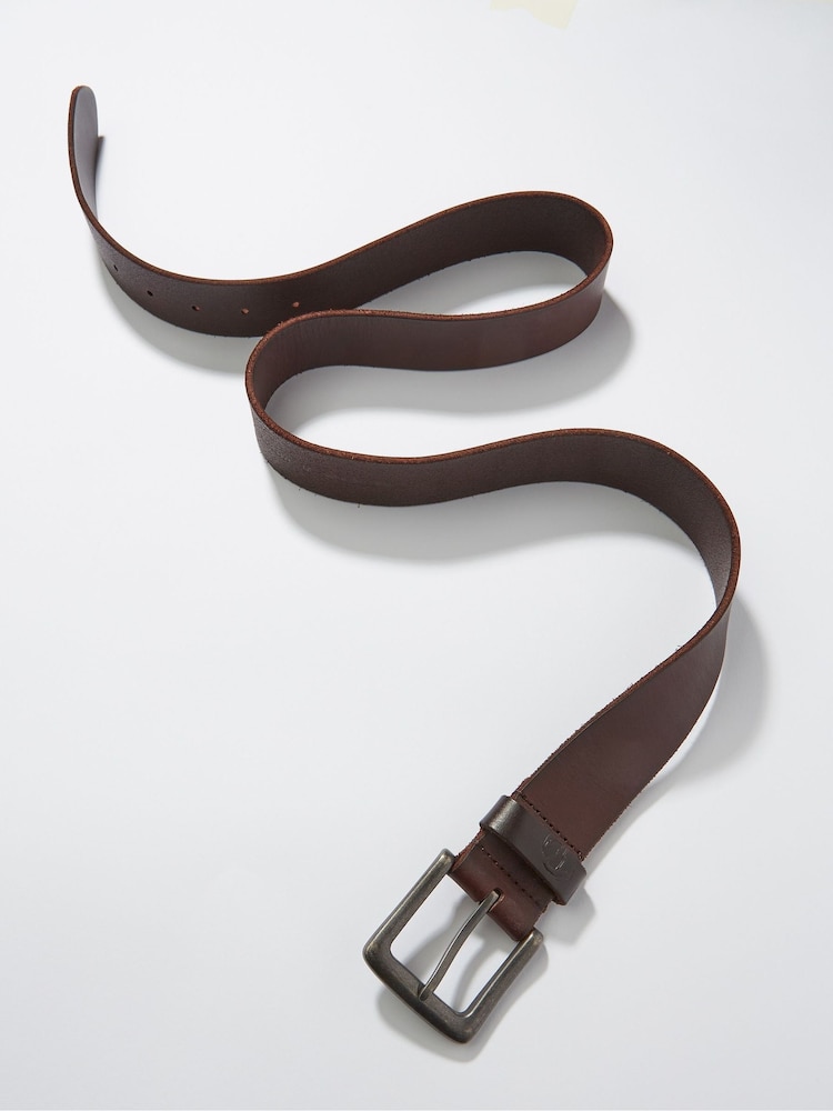 FatFace Brown Italian Leather Belt - Image 2 of 2