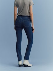 Rinse Blue Super Stretch Soft Sculpt Pull-On Slim Denim Leggings - Image 3 of 6