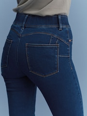 Rinse Blue Super Stretch Soft Sculpt Pull-On Slim Denim Leggings - Image 4 of 6
