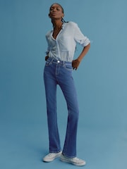Dark Blue Bootcut Jeans - Image 1 of 5