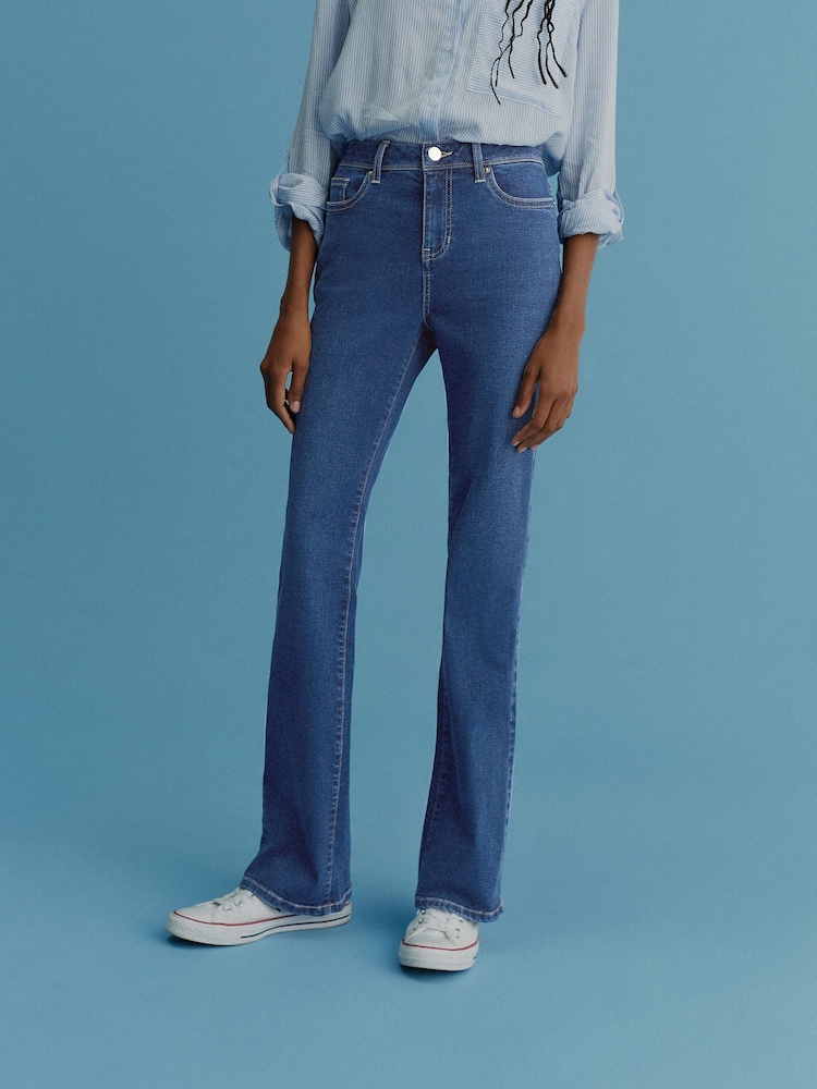 Dark Blue Bootcut Jeans - Image 3 of 5