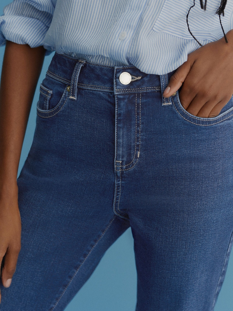 Dark Blue Bootcut Jeans - Image 4 of 5