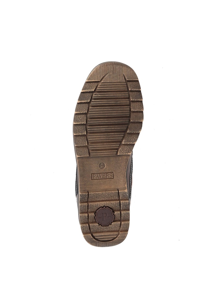 Pavers Brown Lace-Up Derby Shoes - Image 5 of 5