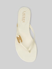 Lauren Ralph Lauren Emalia Nappa Leather Flip Flops - Image 3 of 4