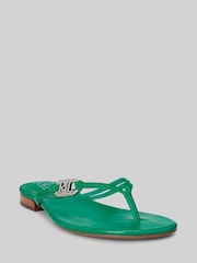 Lauren Ralph Lauren Emalia Nappa Leather Flip Flops - Image 1 of 4