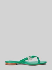 Lauren Ralph Lauren Emalia Nappa Leather Flip Flops - Image 2 of 4