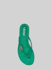 Lauren Ralph Lauren Emalia Nappa Leather Flip Flops - Image 4 of 4