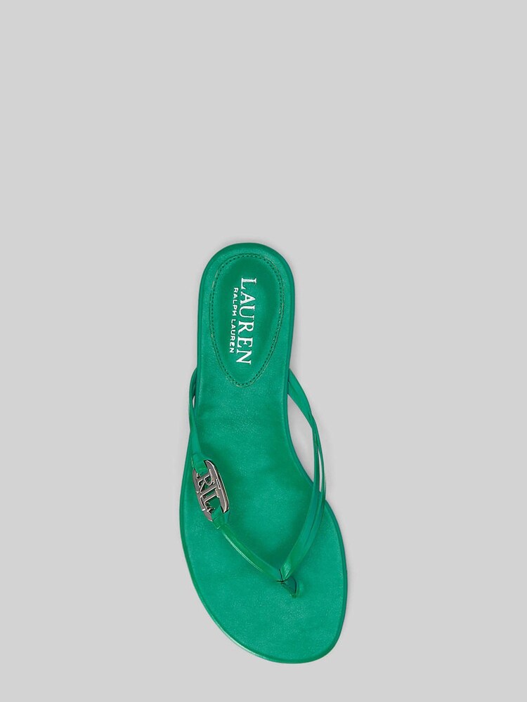 Lauren Ralph Lauren Emalia Nappa Leather Flip Flops - Image 4 of 4