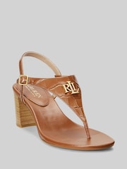 Lauren Ralph Lauren Westcott II Leather Heeled Sandals - Image 1 of 4