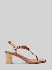 Lauren Ralph Lauren Westcott II Leather Heeled Sandals - Image 2 of 4
