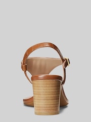 Lauren Ralph Lauren Westcott II Leather Heeled Sandals - Image 3 of 4