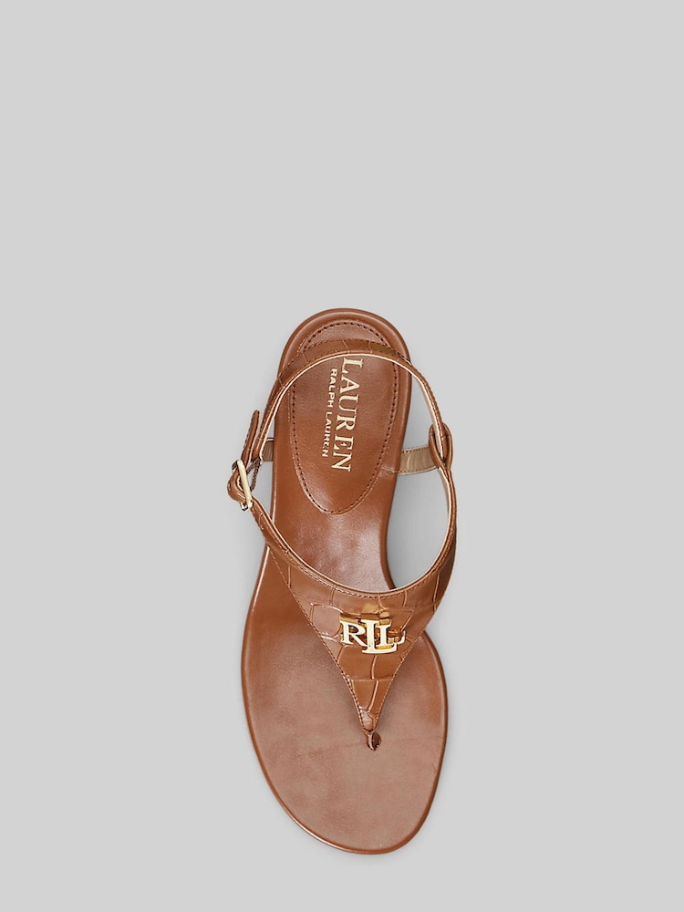 Lauren Ralph Lauren Westcott II Leather Heeled Sandals - Image 4 of 4