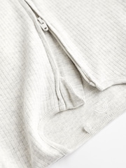 Neutral Baby Footless 2 Way Zip 100% Cotton Sleepsuits 3 Pack (0mths-3yrs) - Image 6 of 8