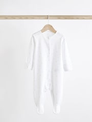 Mint Green Essential Cotton Baby Sleepsuits 3 Pack (0-2yrs) - Image 6 of 12
