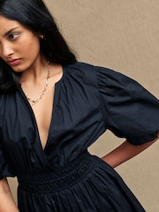 Nobody's Child Athene Black Midi Dress - Image 4 of 4