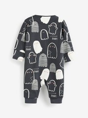 Black Glow in The Dark Halloween Footless Sleepsuit (0mths-3yrs) - Image 2 of 2