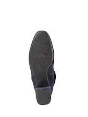 Jones Bootmaker Blue Lylah Heeled Suede Ankle Boots - Image 5 of 5