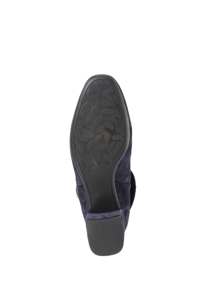 Jones Bootmaker Blue Lylah Heeled Suede Ankle Boots - Image 5 of 5 Jones Bootmaker Blue Lylah Heeled Suede Ankle Boots - Image 5 of 5
