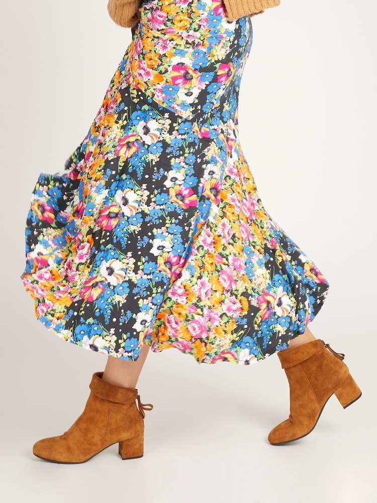 Jones Bootmaker Brown Lylah Heeled Suede Ankle Boots - Image 1 of 6
