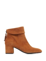 Jones Bootmaker Brown Lylah Heeled Suede Ankle Boots - Image 2 of 6