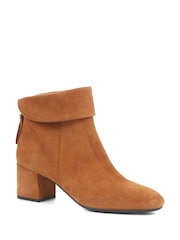 Jones Bootmaker Brown Lylah Heeled Suede Ankle Boots - Image 3 of 6