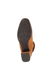 Jones Bootmaker Brown Lylah Heeled Suede Ankle Boots - Image 5 of 6