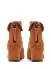 Jones Bootmaker Brown Lylah Heeled Suede Ankle Boots - Image 6 of 6