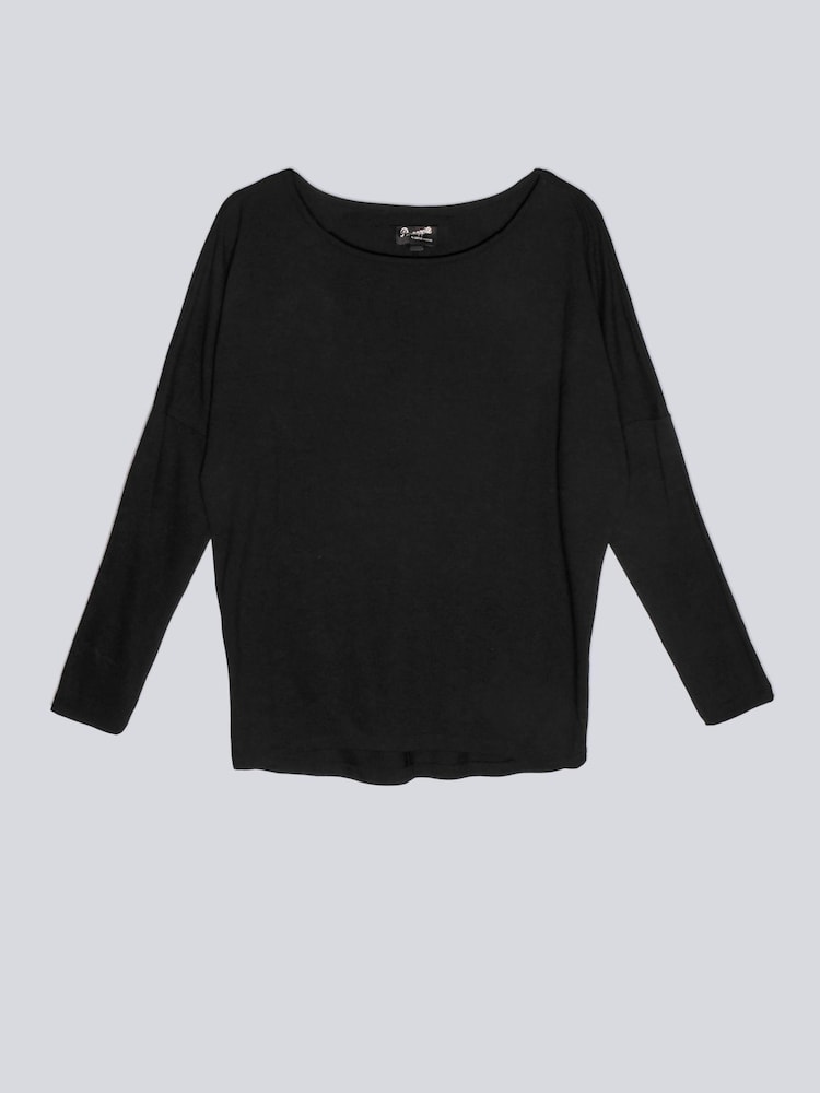 Pineapple Black Long Sleeve Jersey Top - Image 4 of 4