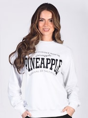 أبيض - سترة رياضية نسائية بشعار من Pineapple - صورة 1 من 5