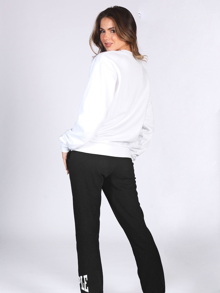 Pineapple White Womens Logo Sweatshirt - Image 2 of 5 Pineapple White Womens Logo Sweatshirt - Image 2 of 5