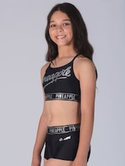 Pineapple Black Jacquard Girls 2 Piece Bikini Set - Image 3 of 5