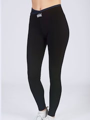 Pineapple Black Wrap Band Leggings - Image 1 of 5