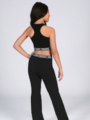 Pineapple Black Flare Girls Jersey Trousers - Image 2 of 5