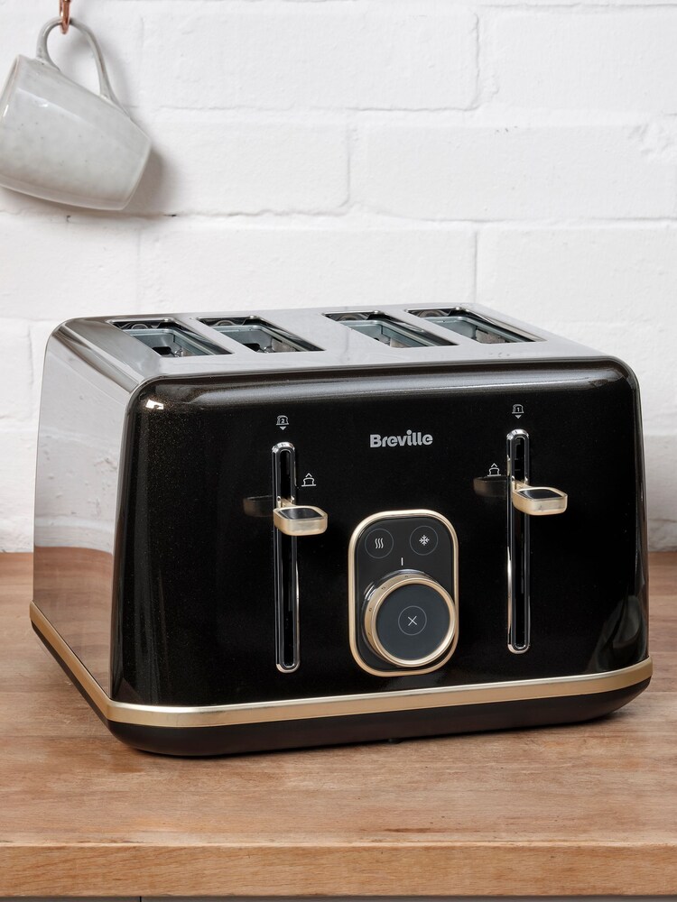 Breville Shimmer Black Aura 4 Slot Toaster - Image 1 of 6