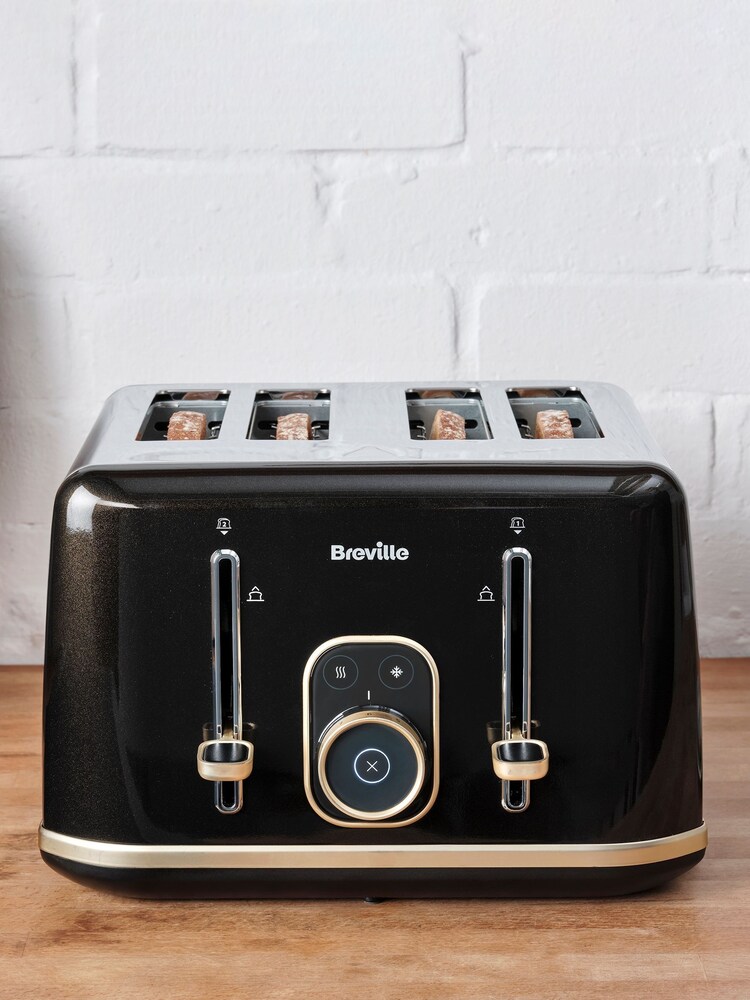 Breville Shimmer Black Aura 4 Slot Toaster - Image 2 of 6