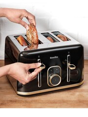 Breville Shimmer Black Aura 4 Slot Toaster - Image 3 of 6