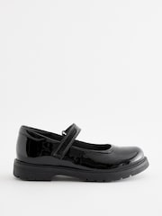Schwarzes Lackleder - Mary-Jane-Schuhe aus Leder für die Schule - Image 2 of 6