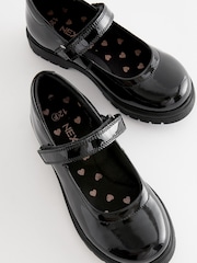 Schwarzes Lackleder - Mary-Jane-Schuhe aus Leder für die Schule - Image 5 of 6
