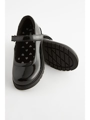 Schwarzes Lackleder - Mary-Jane-Schuhe aus Leder für die Schule - Image 6 of 6