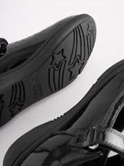 Black Patent Standard Fit (F) School Leather Brogue Detail Mary Jane Shoes - Image 6 of 6