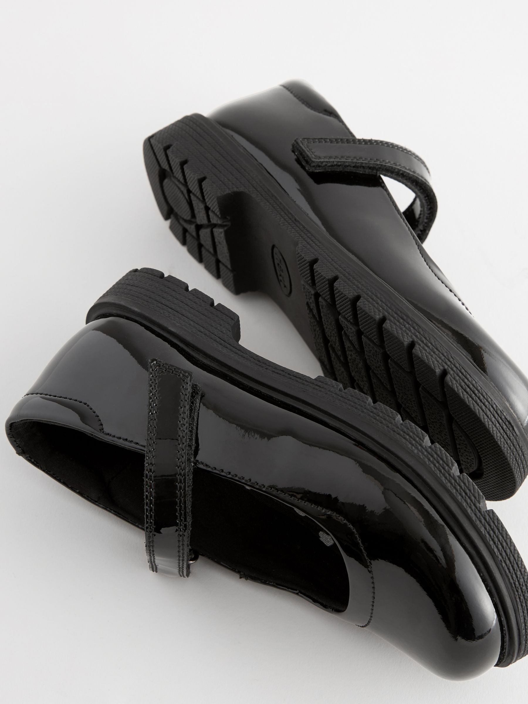 Buy Black Patent Standard Fit (F) School Leather Chunky Mary Buy Black Patent Standard Fit (F) School Leather Chunky Mary