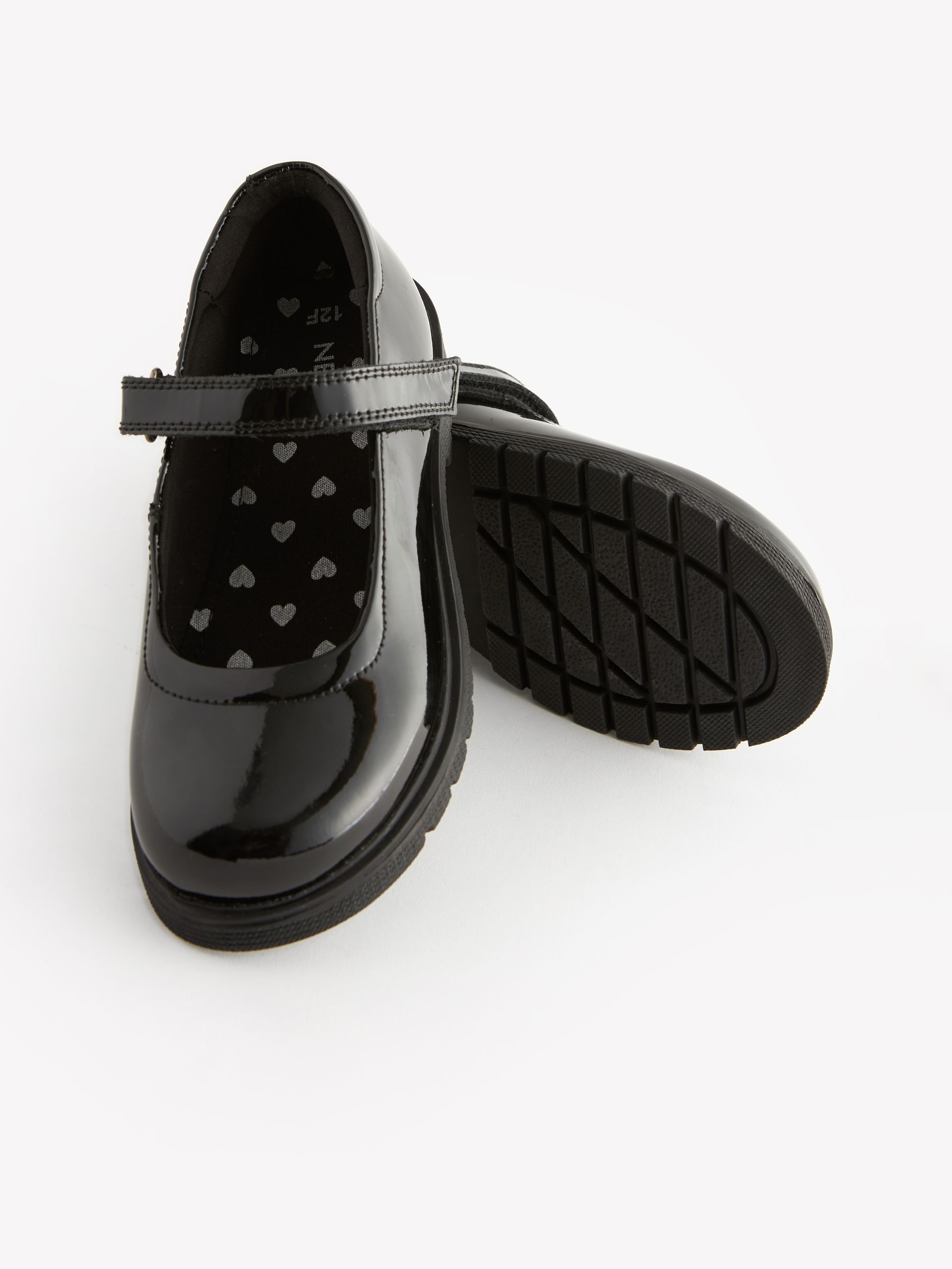Buy Black Patent Standard Fit (F) School Leather Chunky Mary Buy Black Patent Standard Fit (F) School Leather Chunky Mary