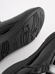 Black Patent Narrow Fit (E) School Leather Brogue Detail Mary Jane Shoes - Image 6 of 6