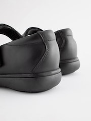 Black School Leather Star Mary Jane Shoes - Image 6 of 6